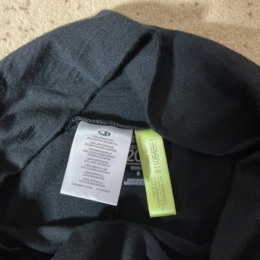 Icebreaker Womens Gorpcore Merino Wool Skirt Black Superfine Lite 200 A-Line S - Picture 4 of 7